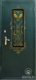 Декоративная входная дверь с ковкой-62
